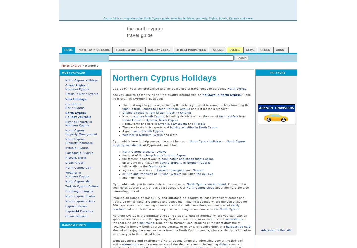 Screenshot of cyprus44.com