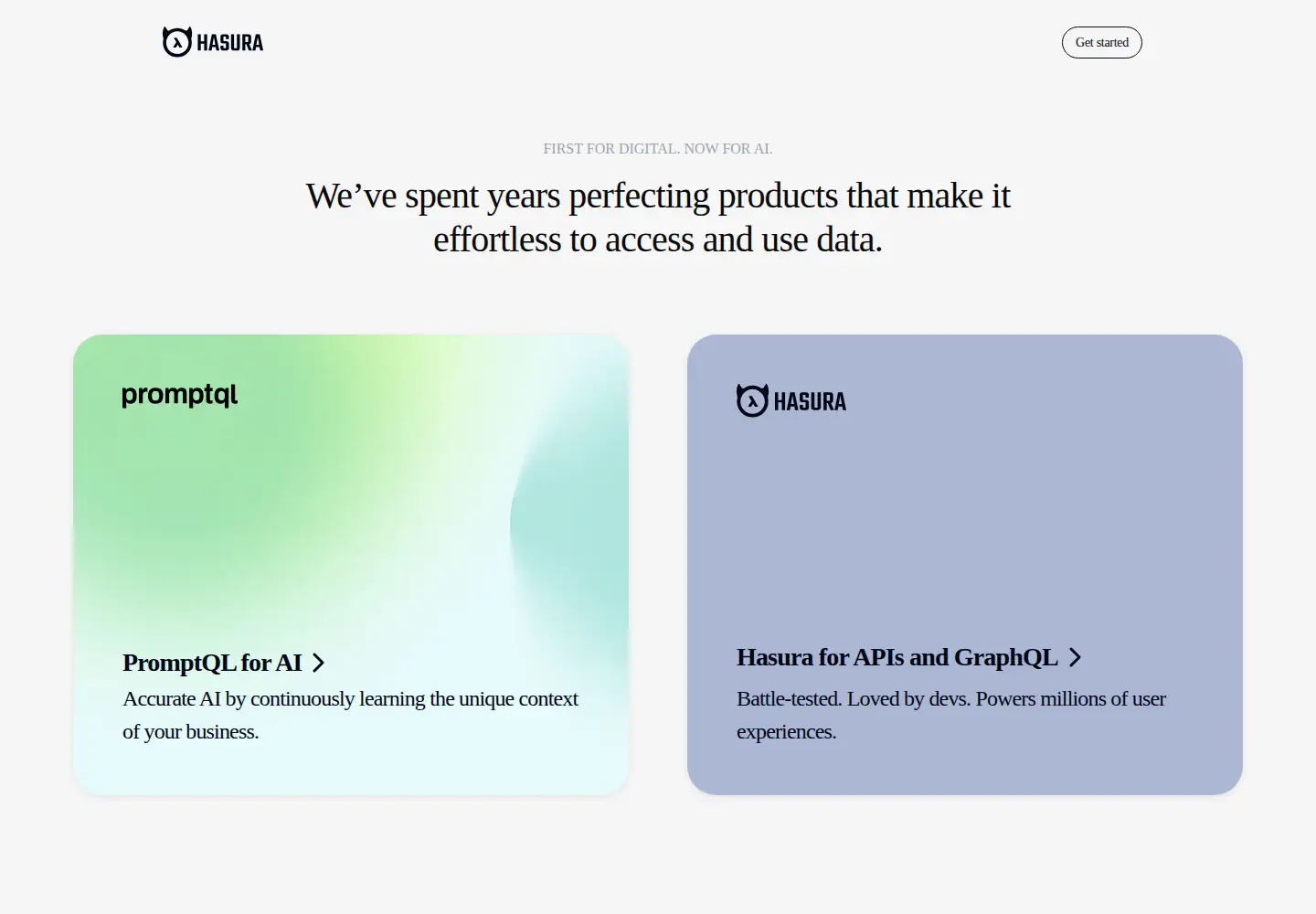 Screenshot of hasura.io