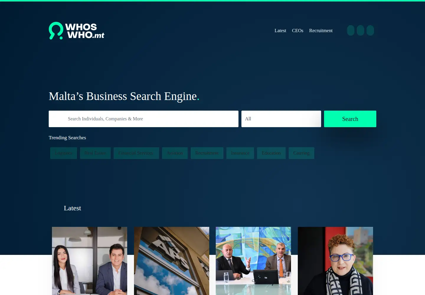 Screenshot of whoswho.mt