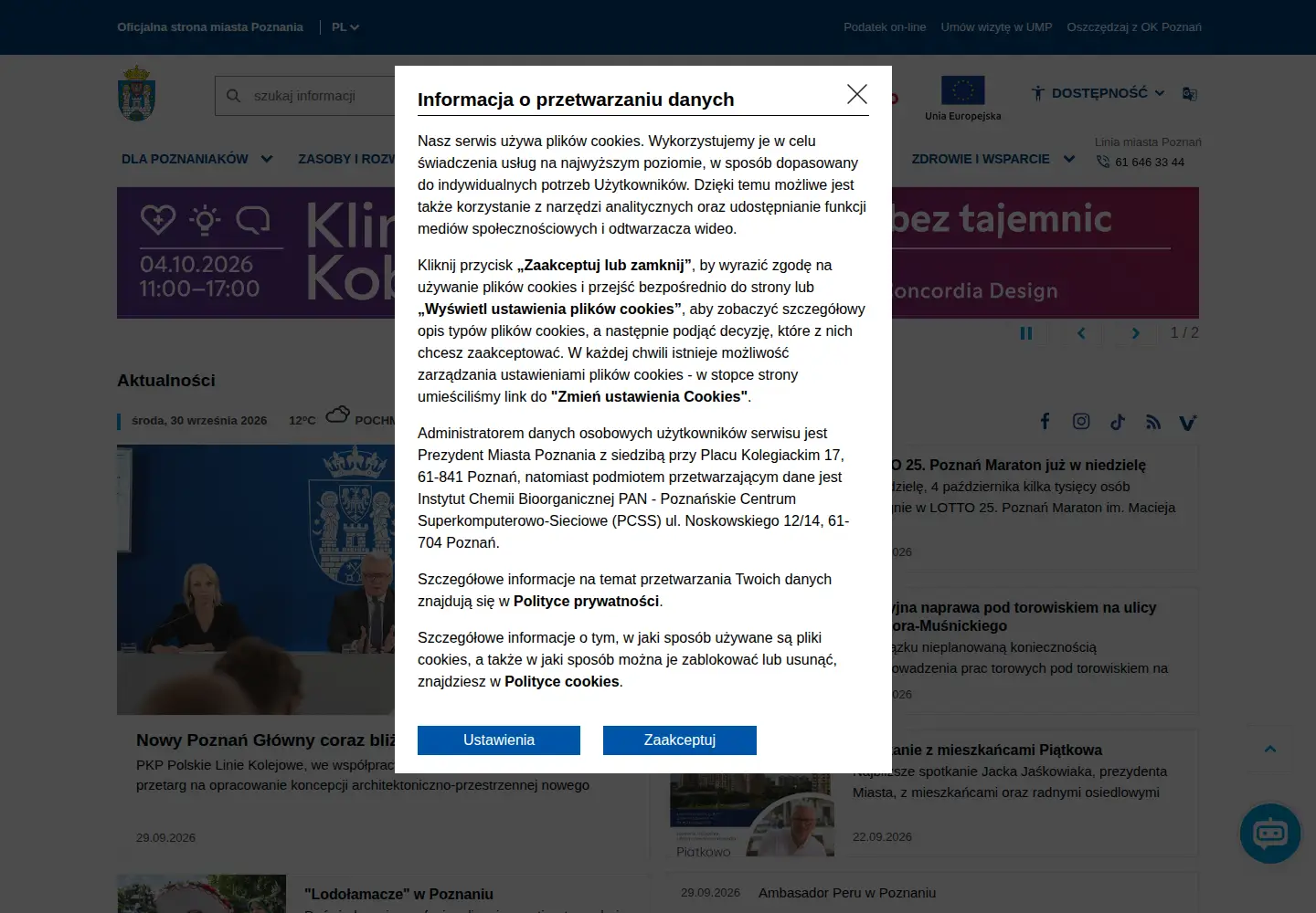 Screenshot of poznan.pl