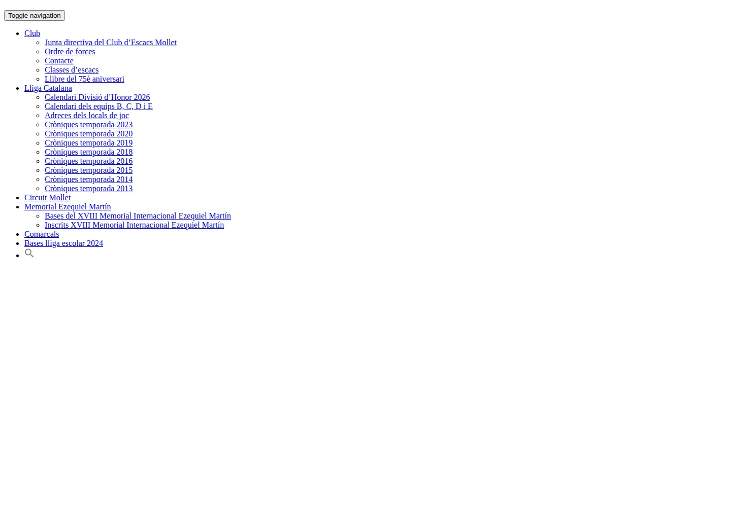Screenshot of escacsmollet.com