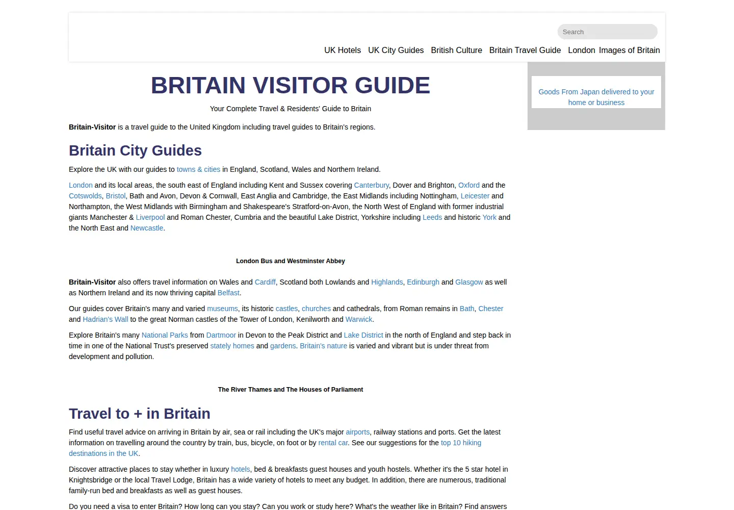 Screenshot of britain-visitor.com