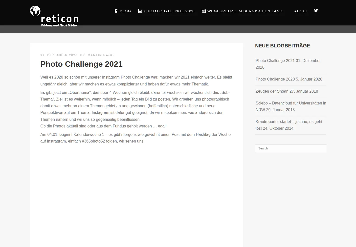 Screenshot of reticon.de