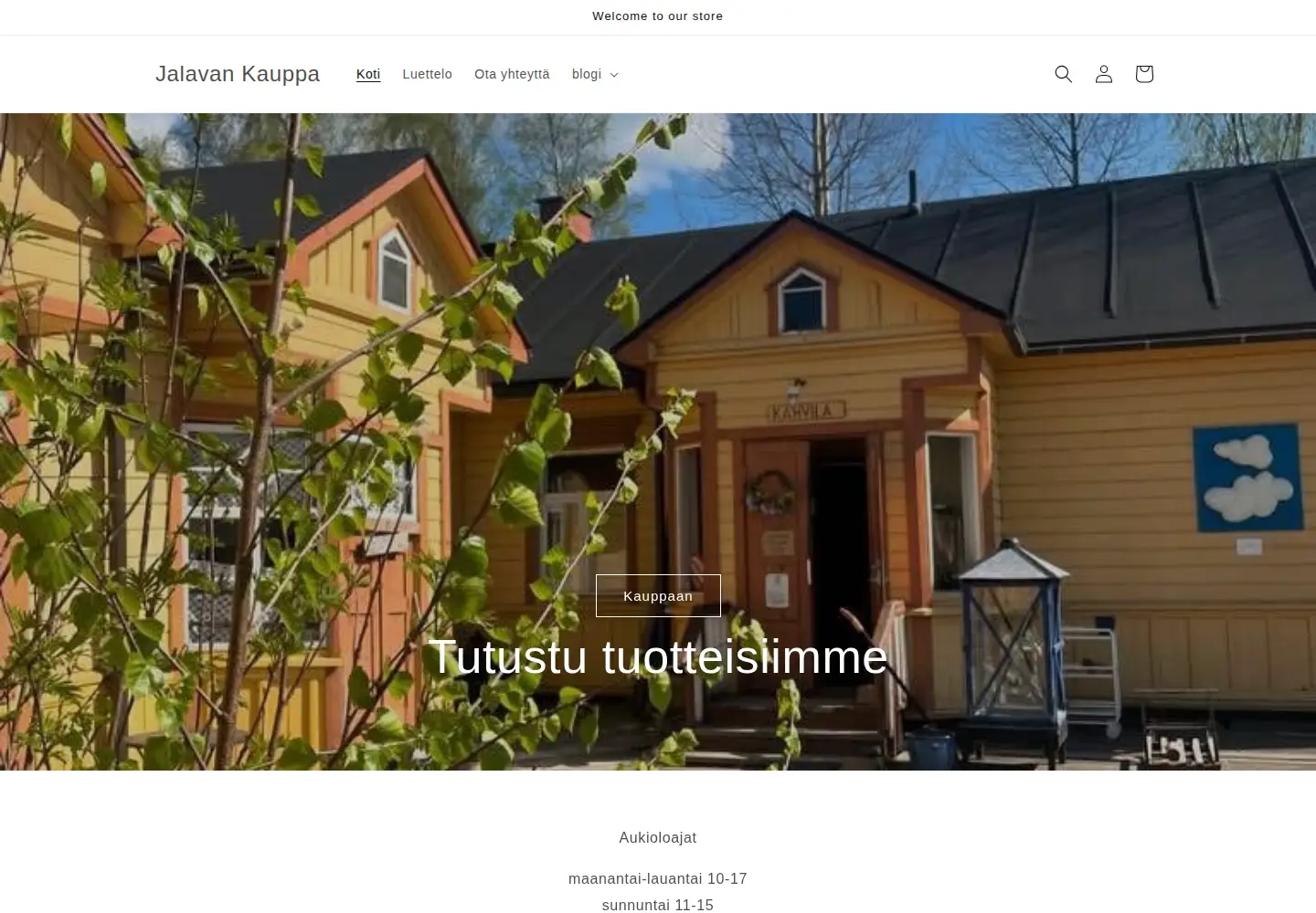 Screenshot of jalavankauppa.fi
