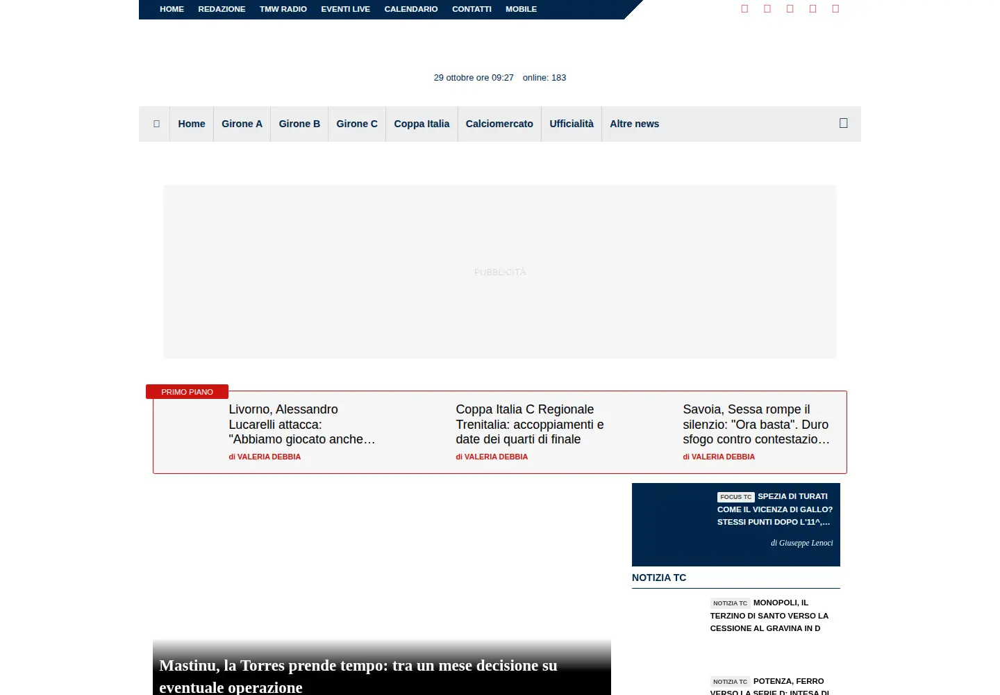 Screenshot of tuttolegapro.com