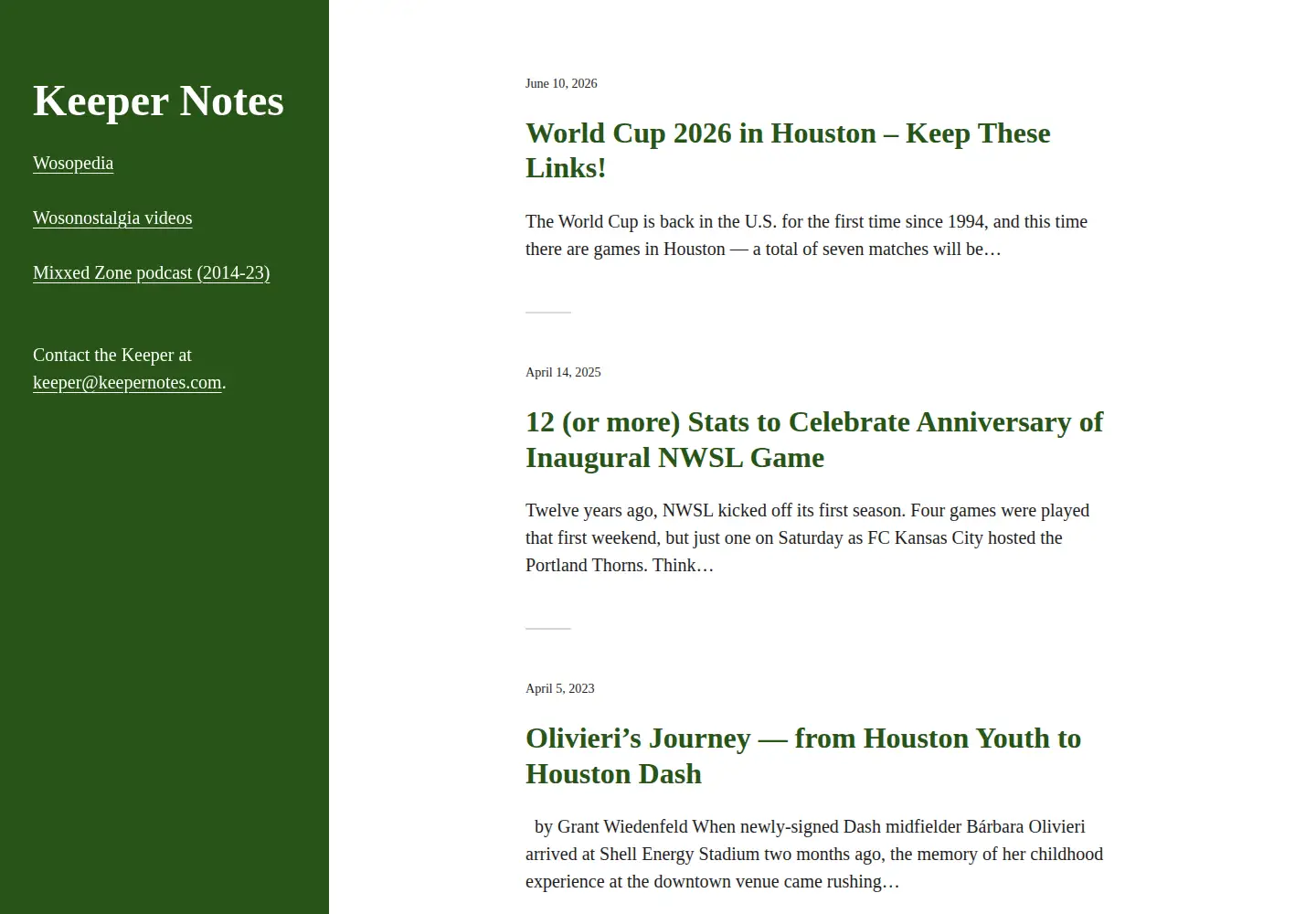Screenshot of keepernotes.com