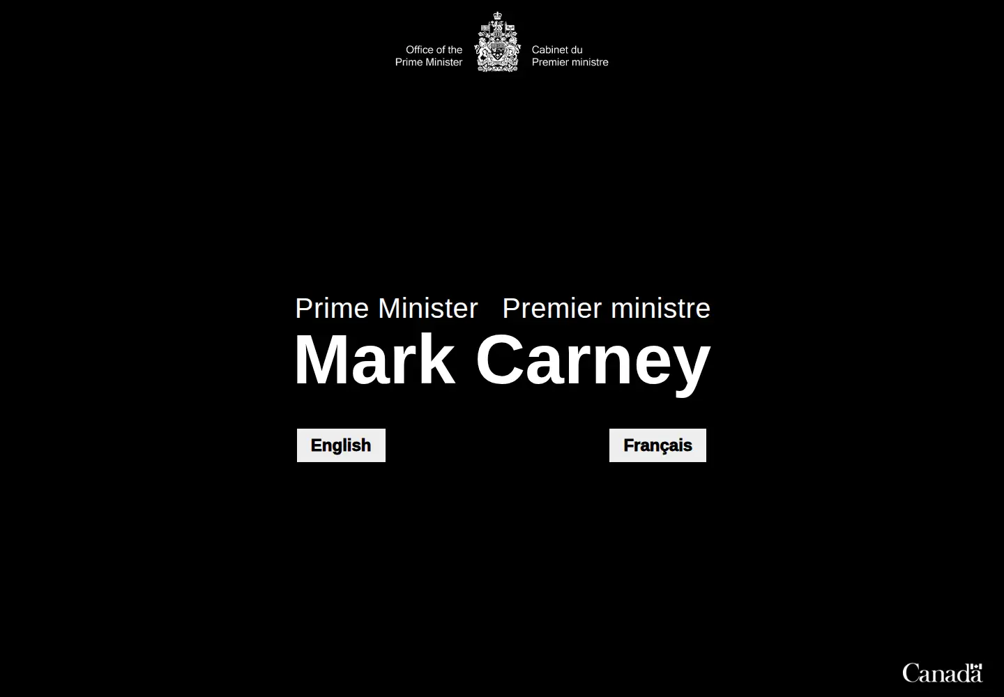 Screenshot of pm.gc.ca
