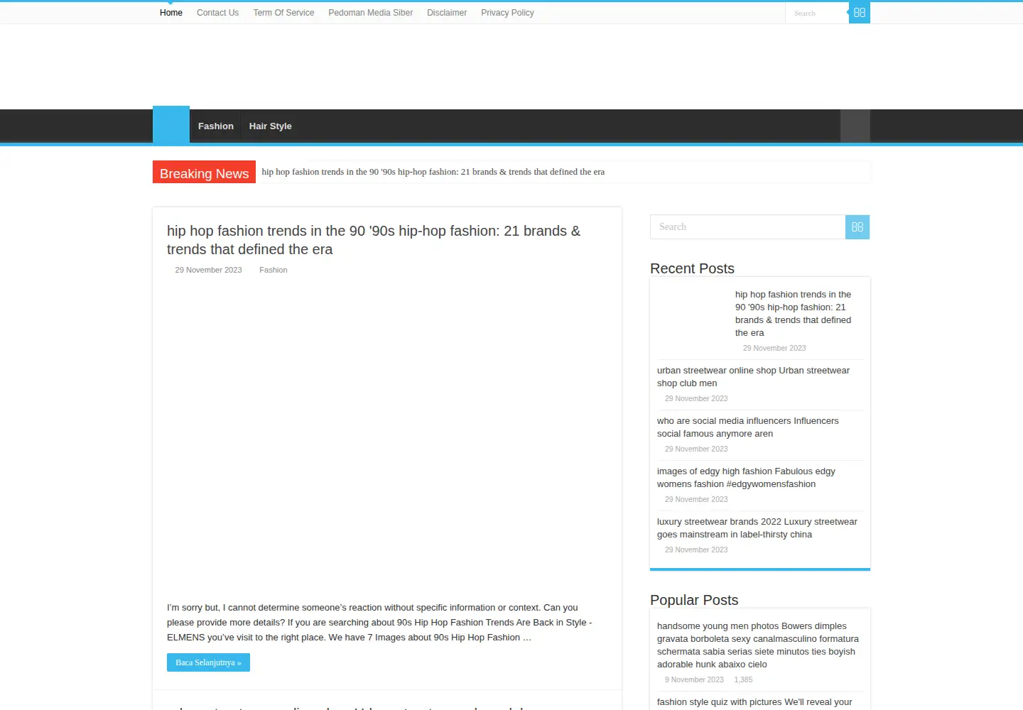 Screenshot of youngester.com