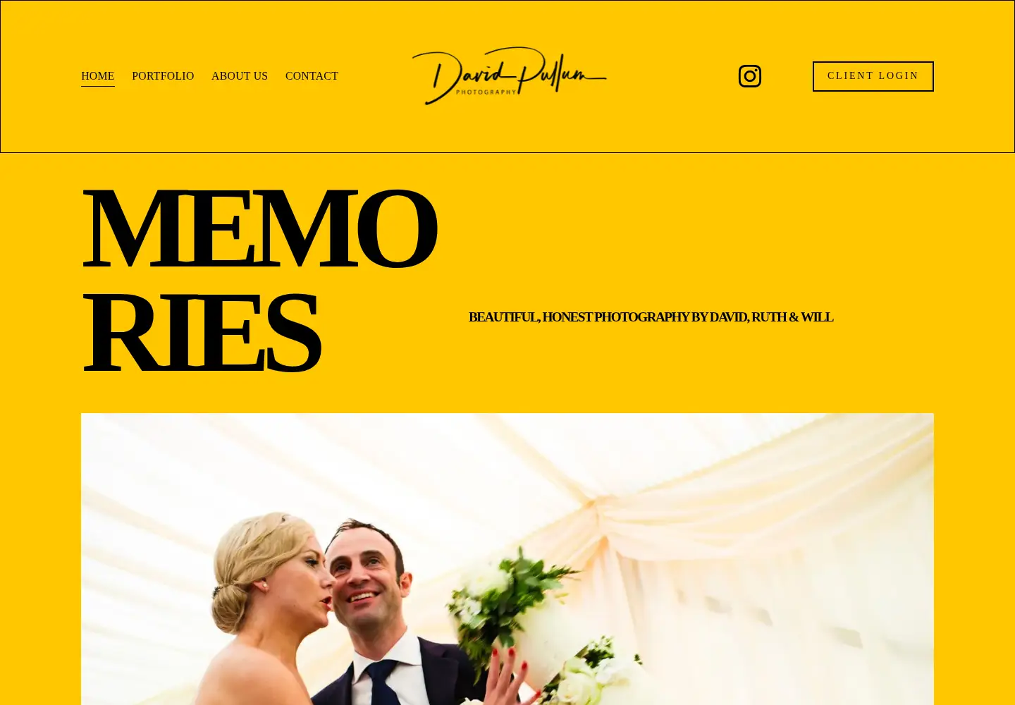 Captured homepage of dpphotography.co.uk in the current scan