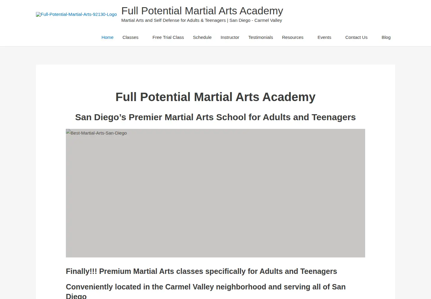 Screenshot of fullpotentialma.com