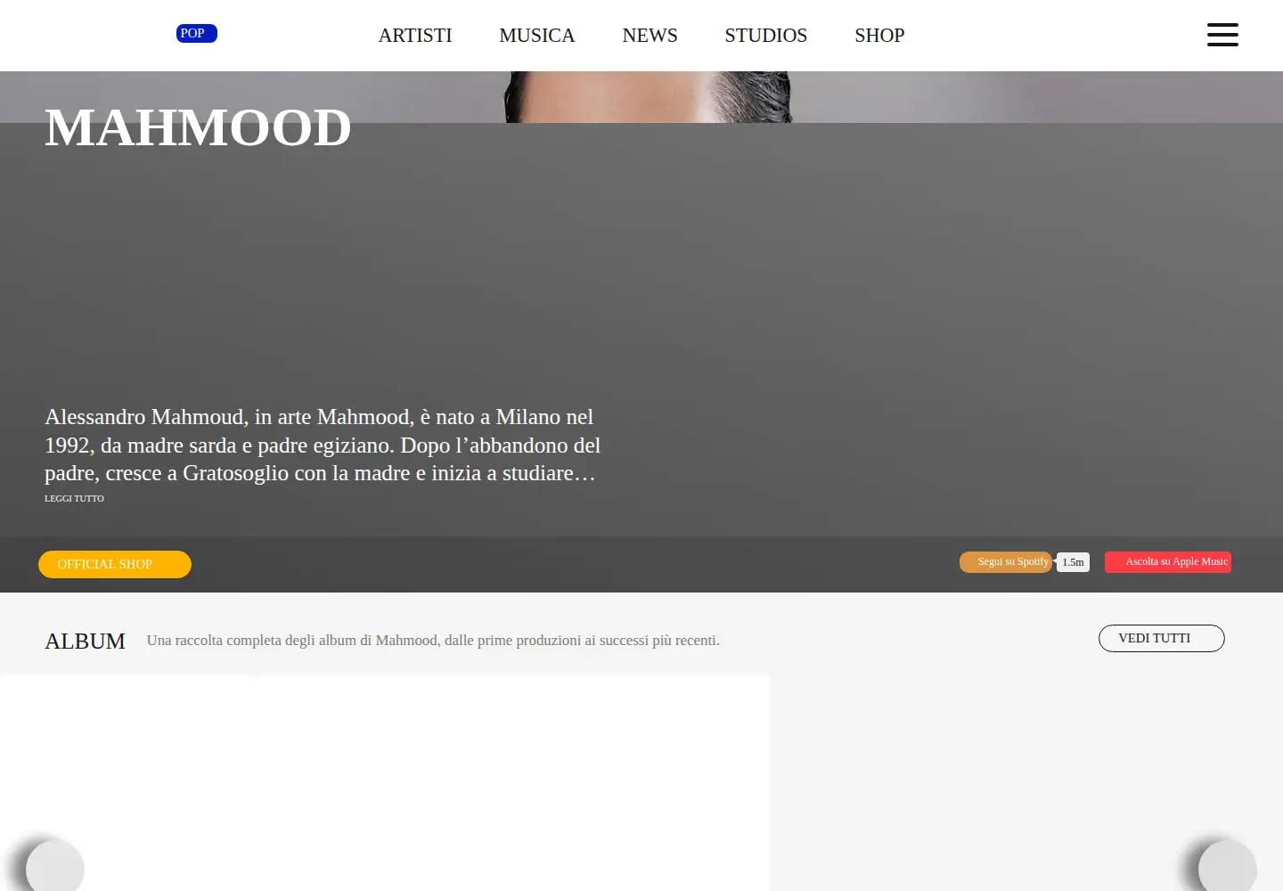Screenshot of mahmood.it