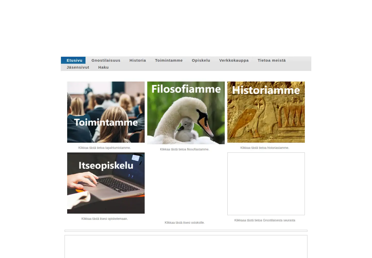 Screenshot of gnosis.fi