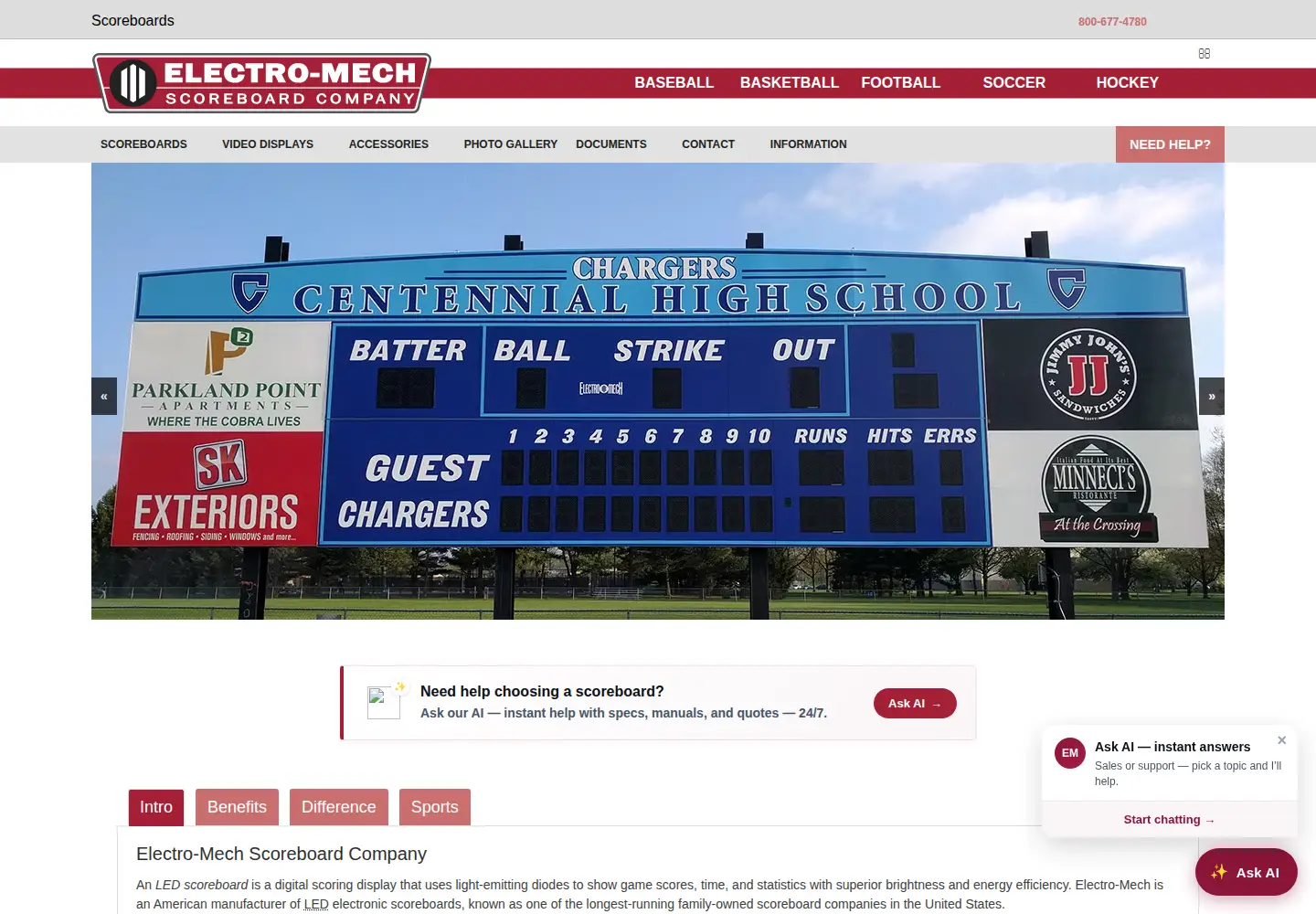 Screenshot of electro-mech.com