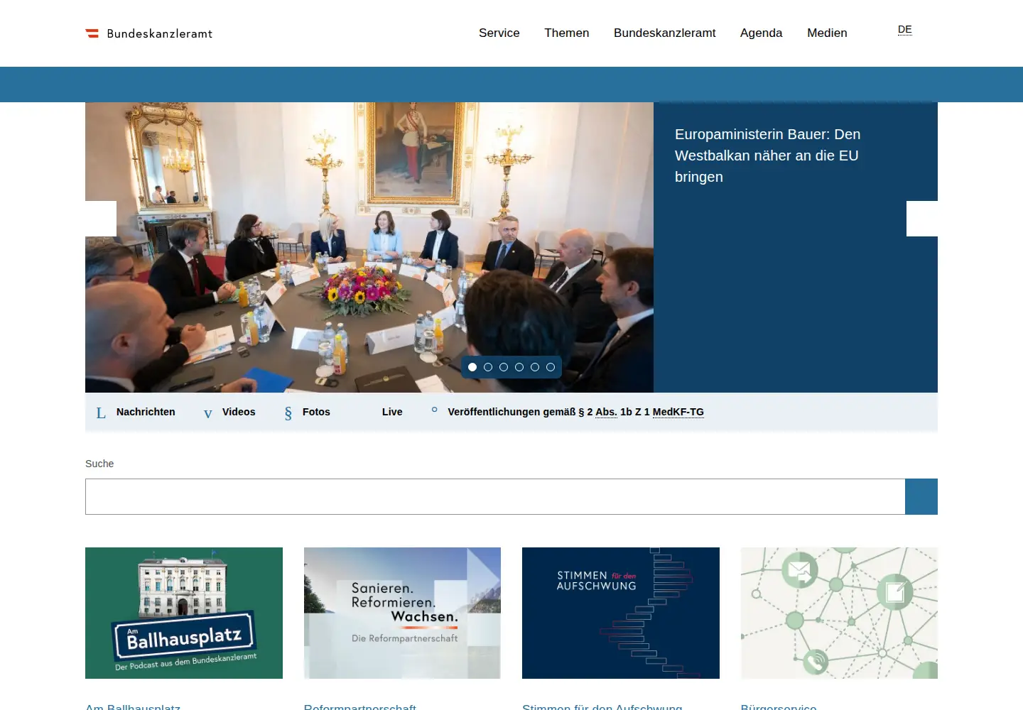 Screenshot of bka.gv.at