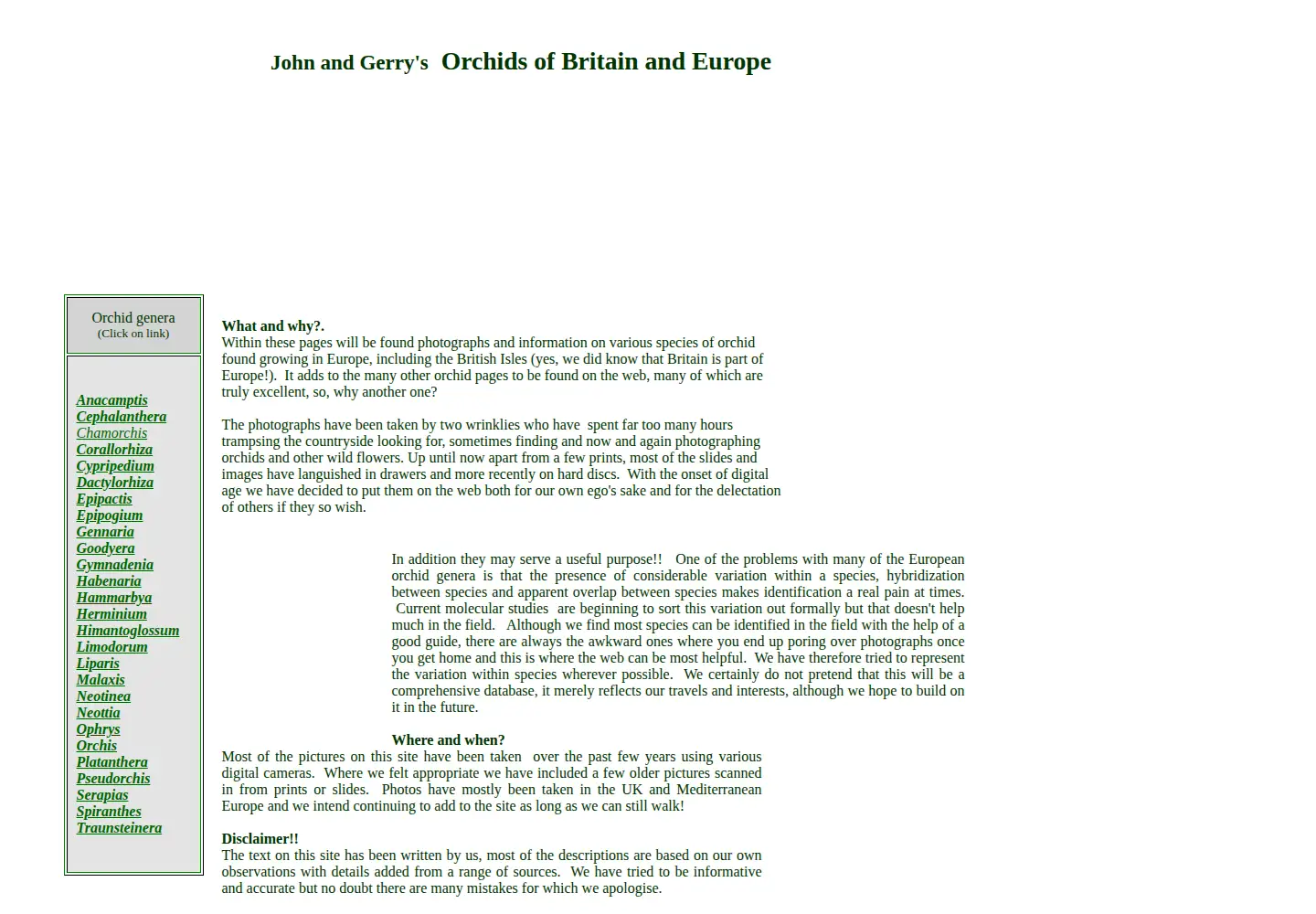 Screenshot of orchidsofbritainandeurope.co.uk