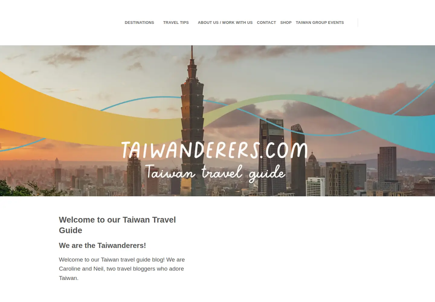 Screenshot of taiwanderers.com