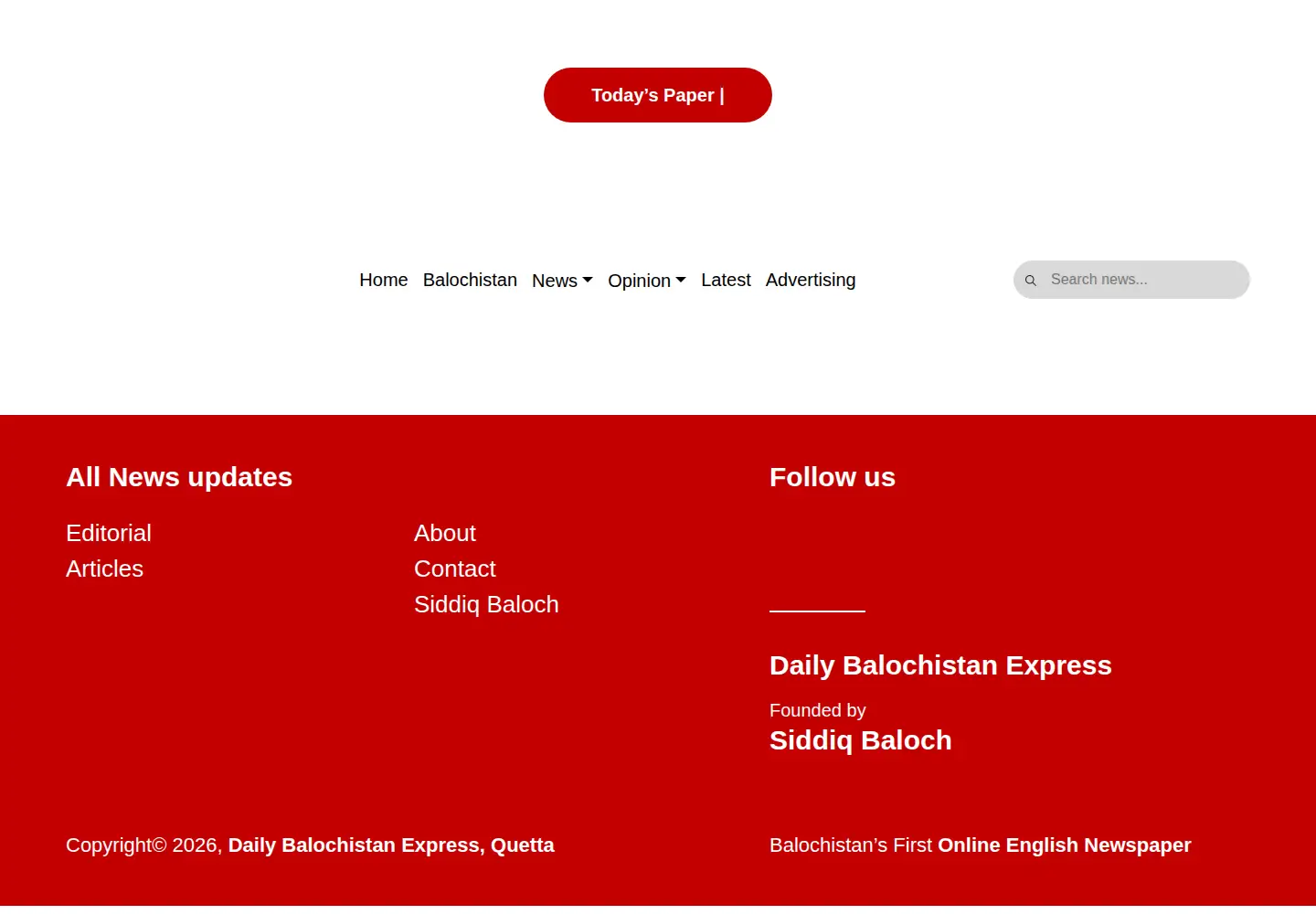 Captured homepage of bexpress.com.pk in the current scan