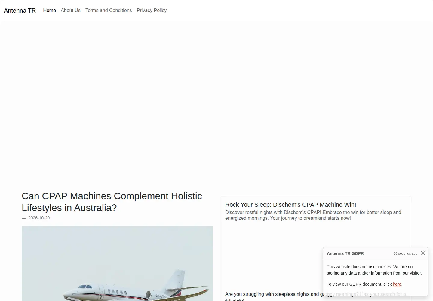 Captured homepage of antenna-tr.org in the current scan