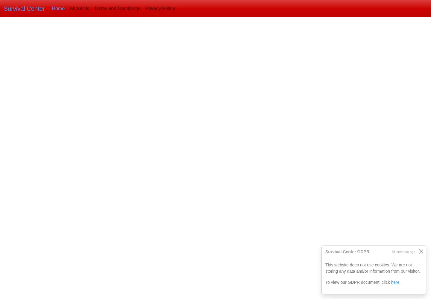 Screenshot of survival-center.com