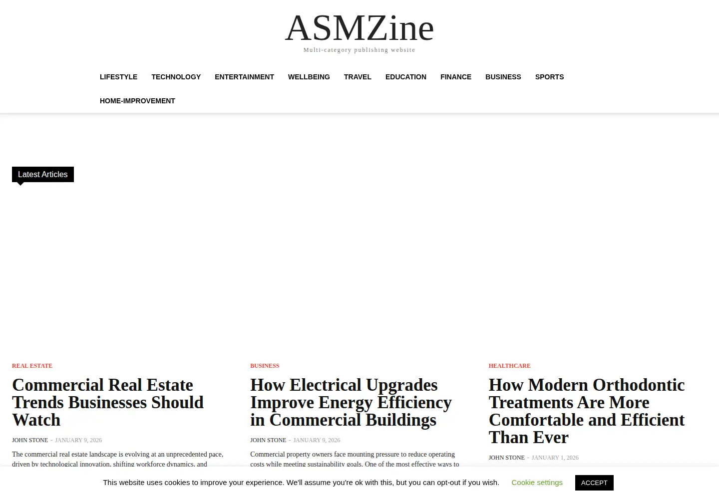 Screenshot of asmzine.com