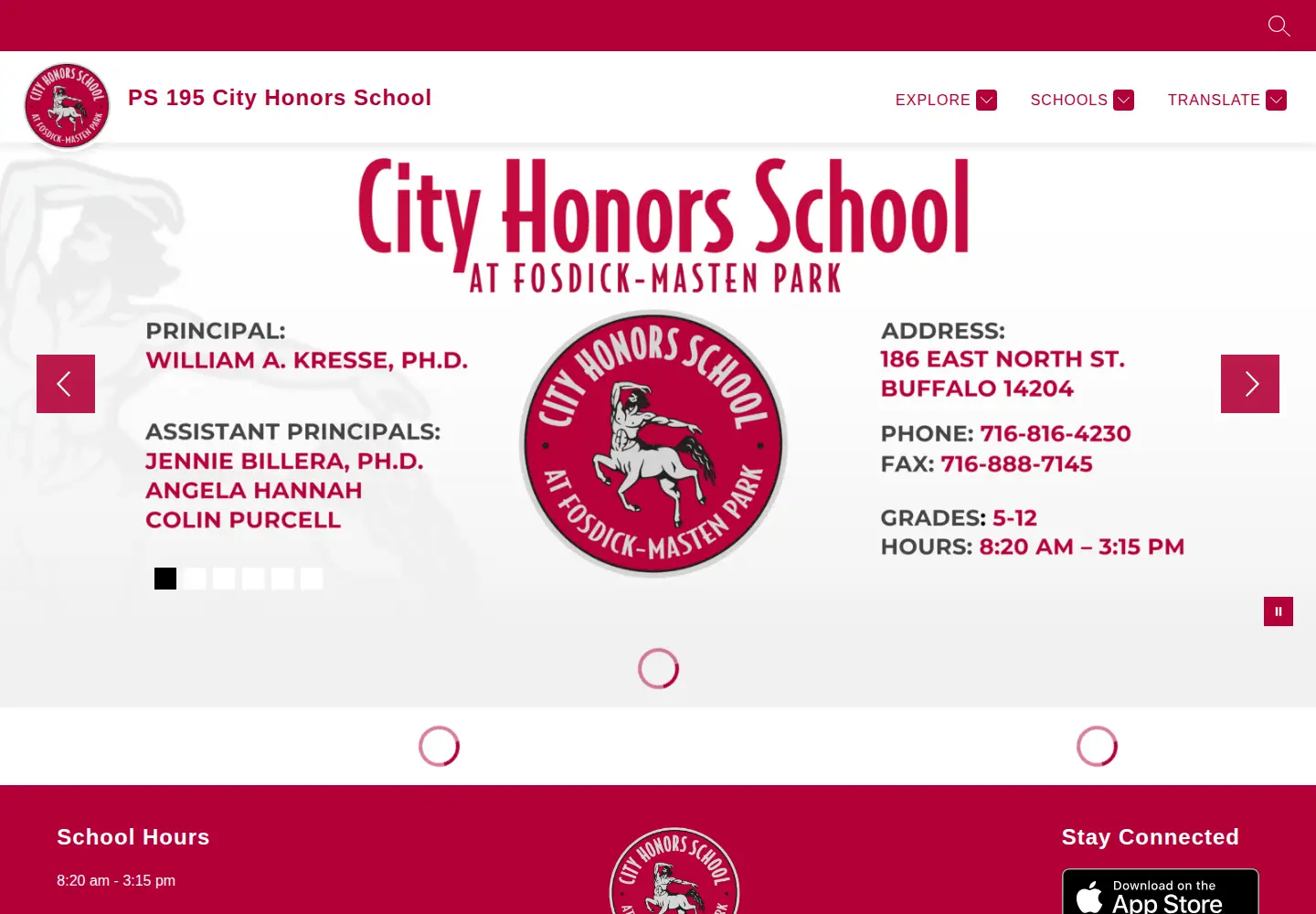 Screenshot of cityhonors.org