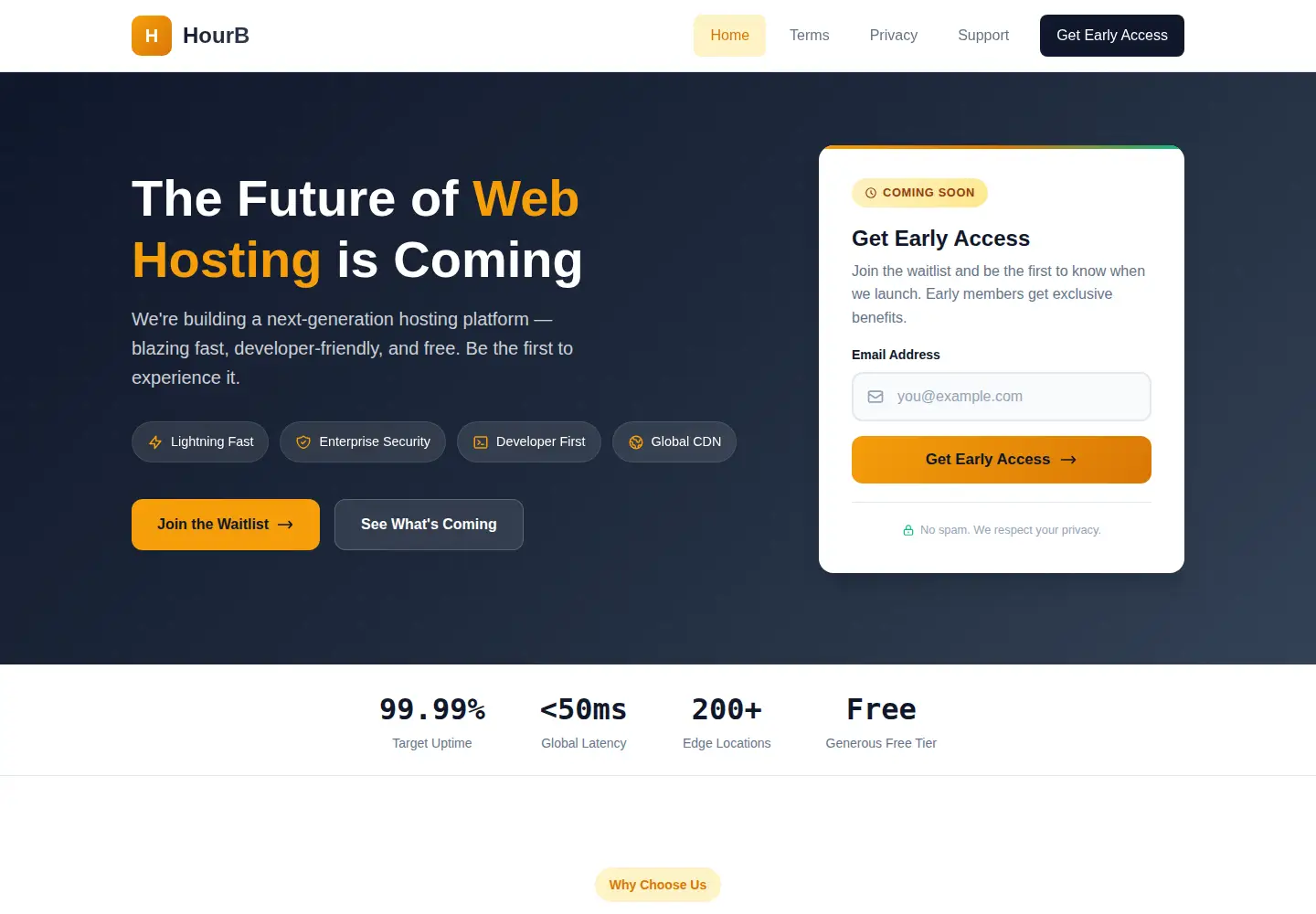 Screenshot of hourb.com