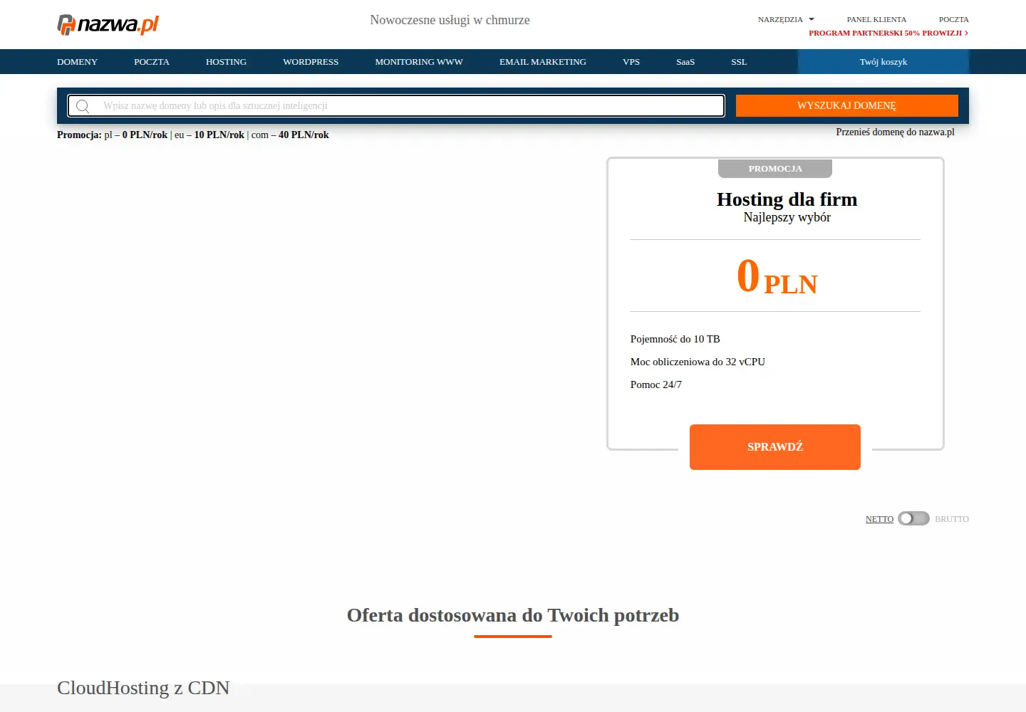 Screenshot of serwery.pl