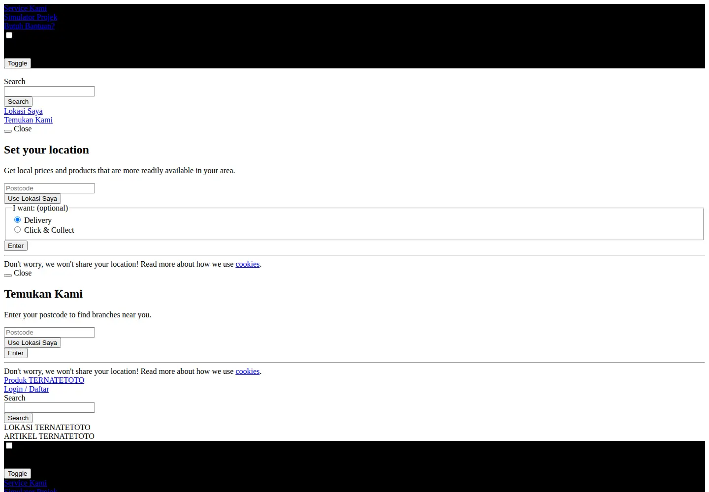 Screenshot of joserizal.info