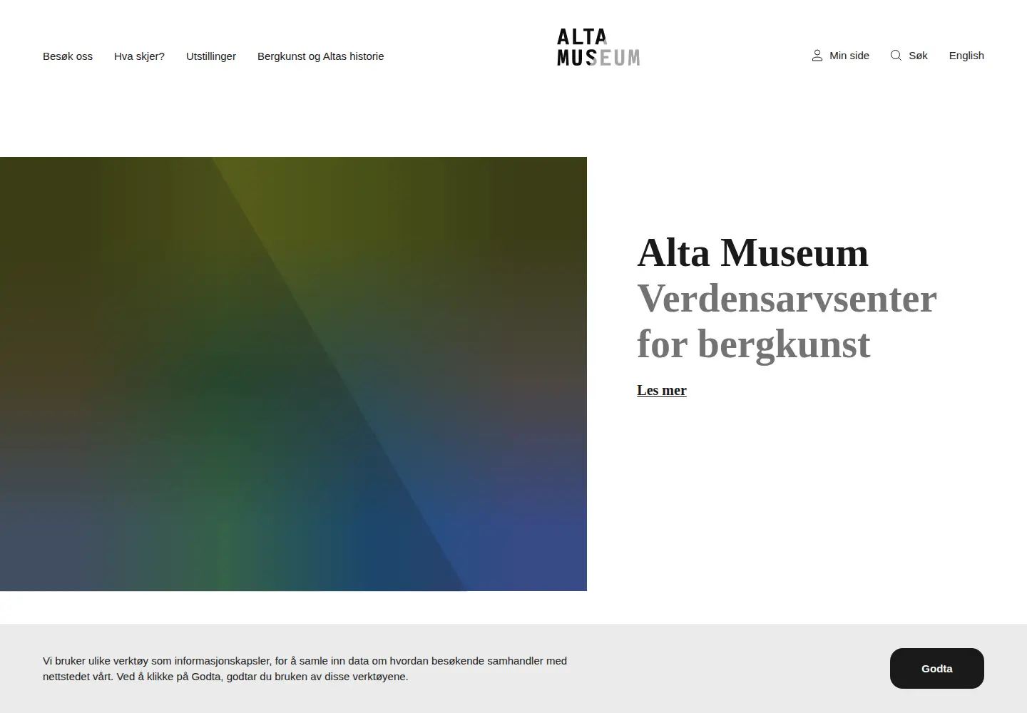 Screenshot of alta.museum.no