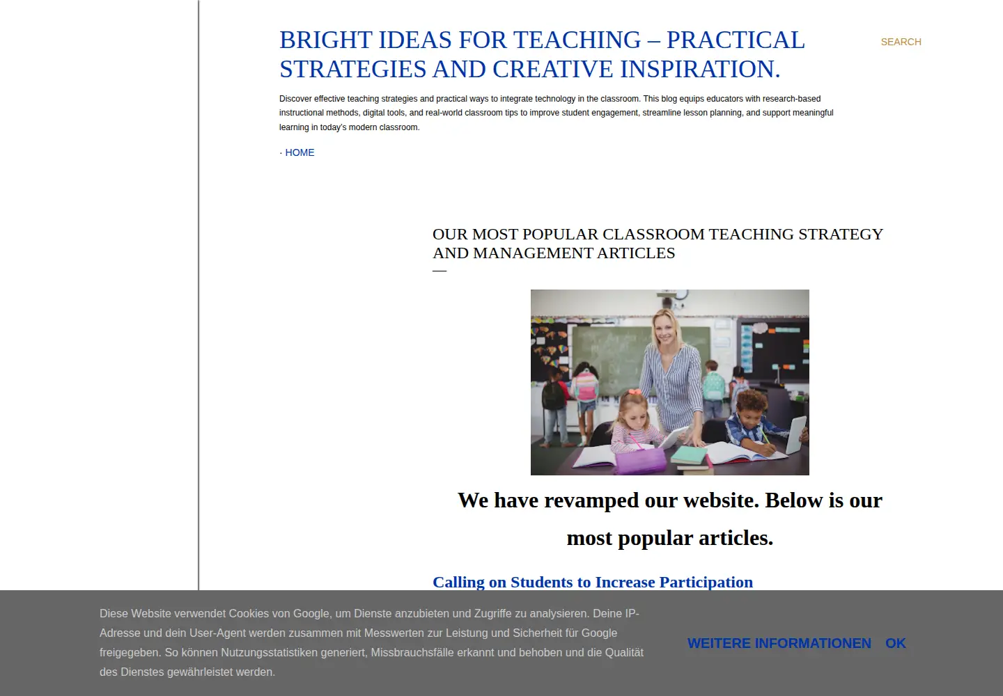 Screenshot of teachersindex.com