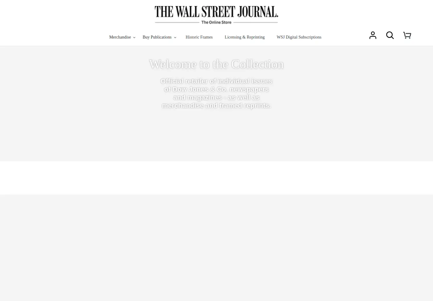 Screenshot of wsjshop.com