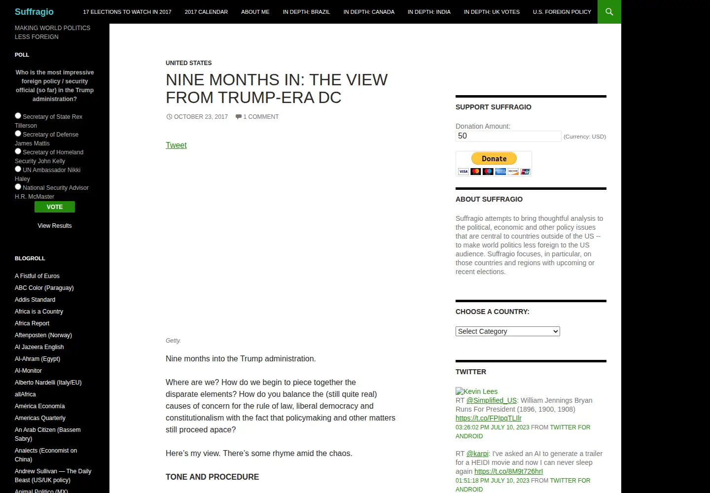 Screenshot of suffragio.org