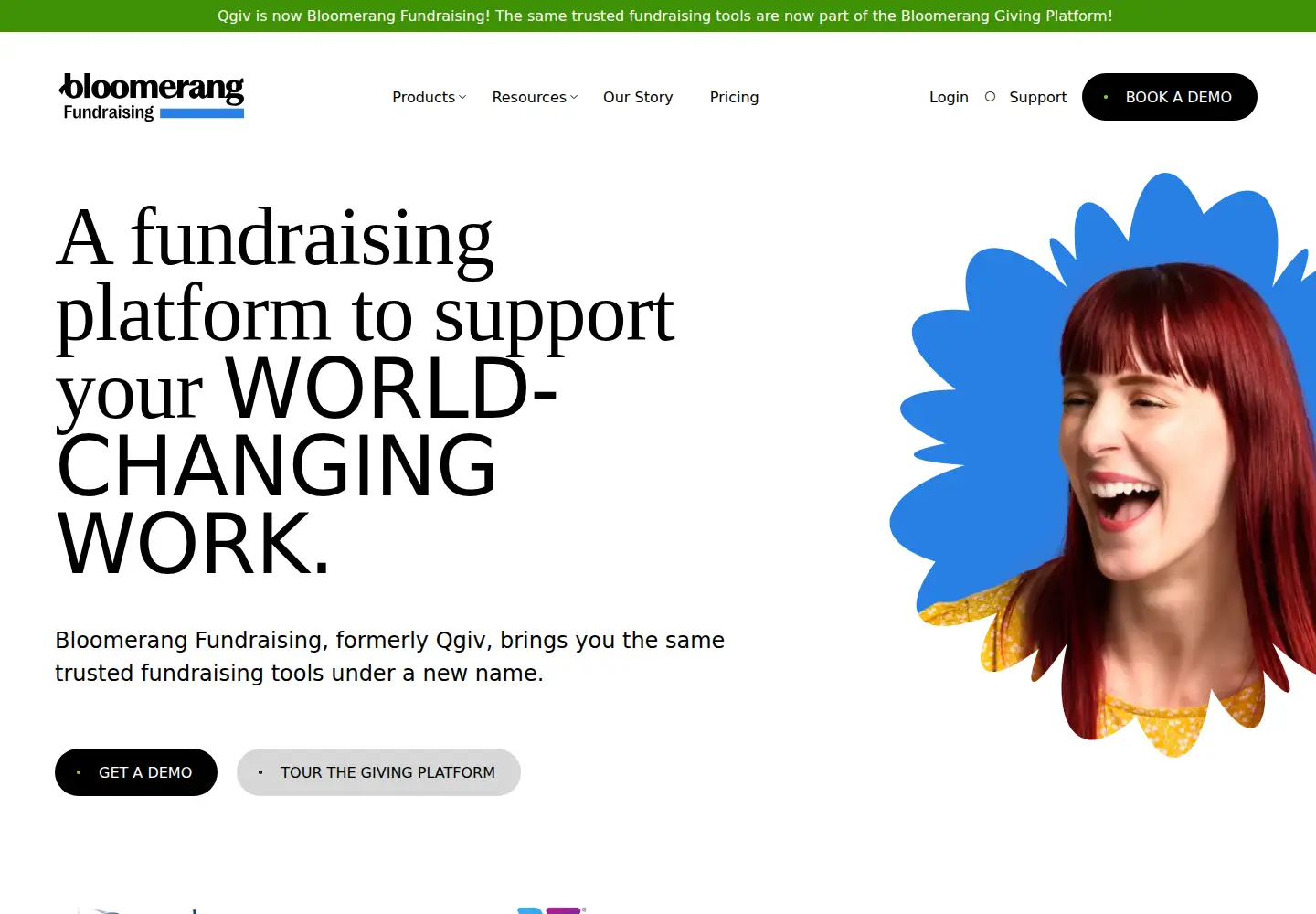 Screenshot of qgiv.com