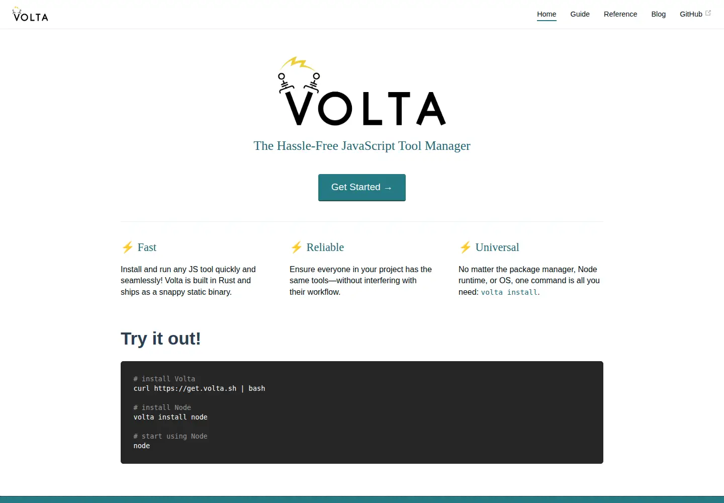 Screenshot of volta.sh