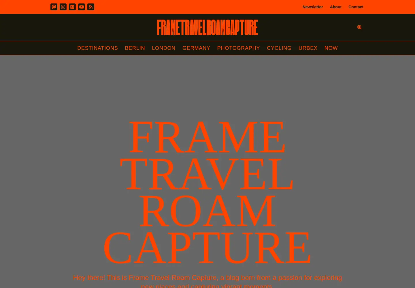 Captured homepage of ftrc.blog in the current scan