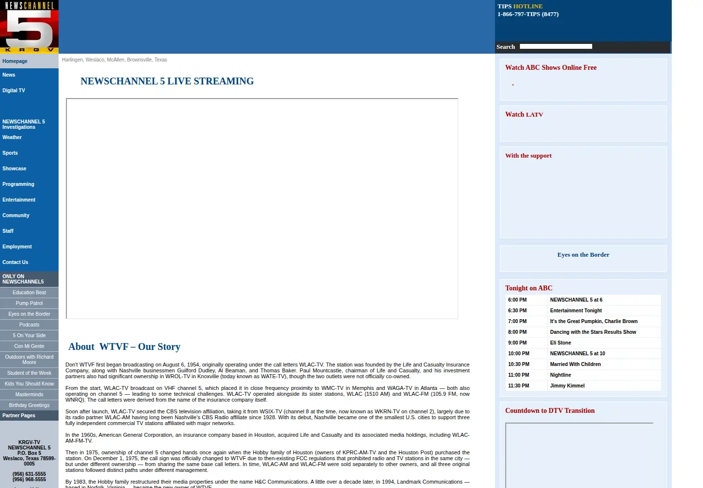 Screenshot of newschannel5.tv