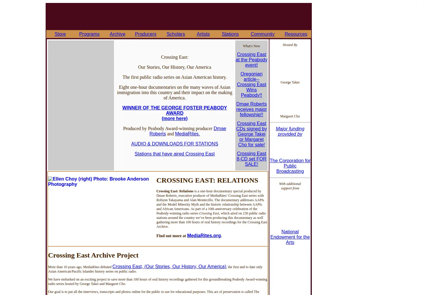 Screenshot of crossingeast.org