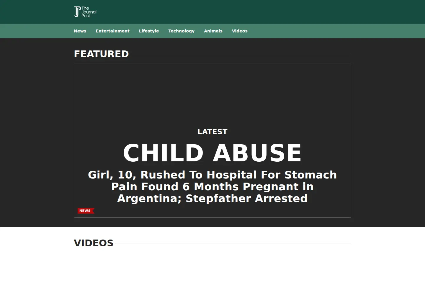Screenshot of journalpost.com