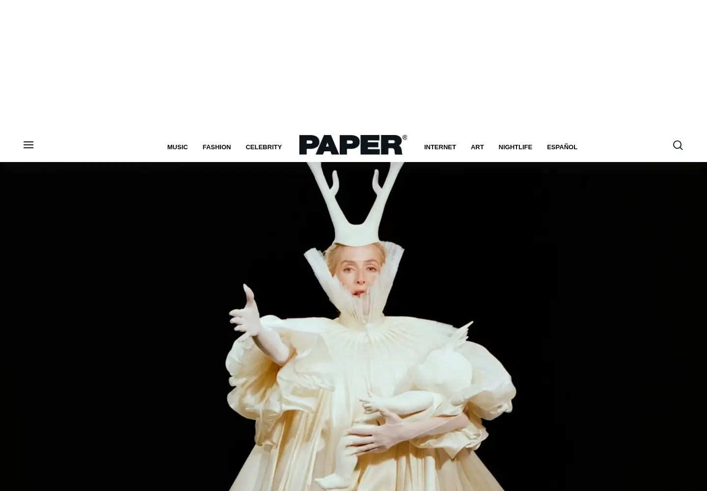 Screenshot of papermag.com