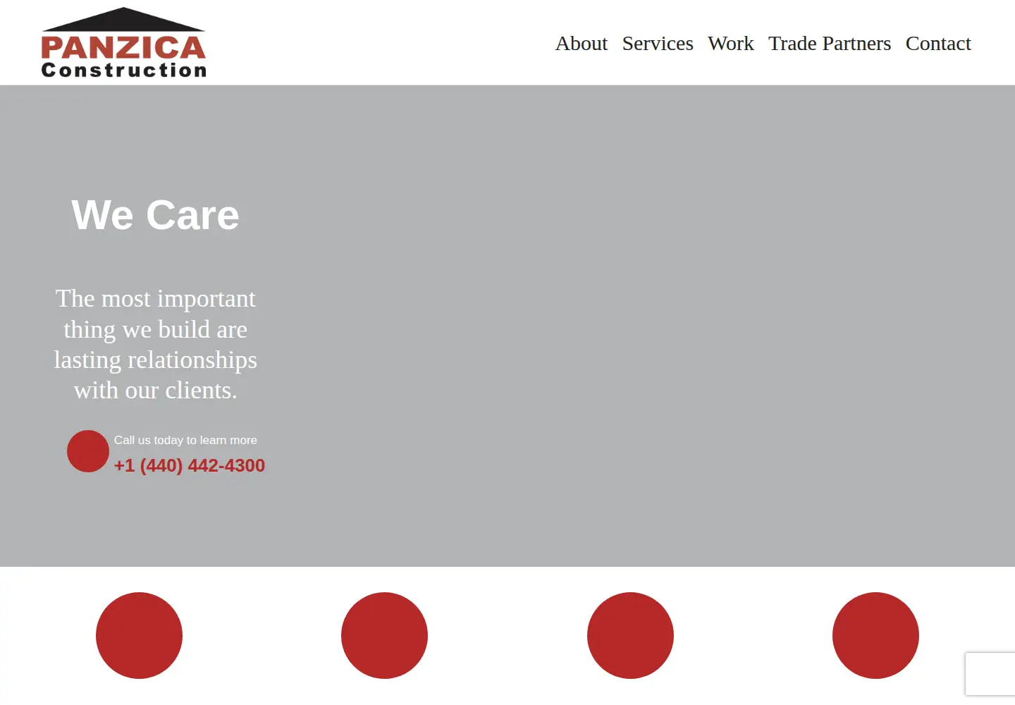Captured homepage of panzica.com in the current scan