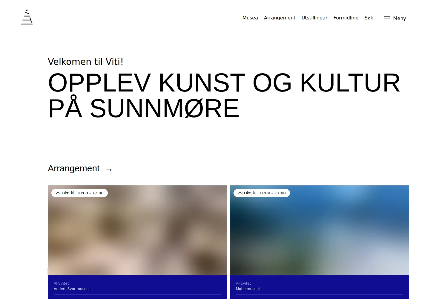 Screenshot of sunnmore.museum.no