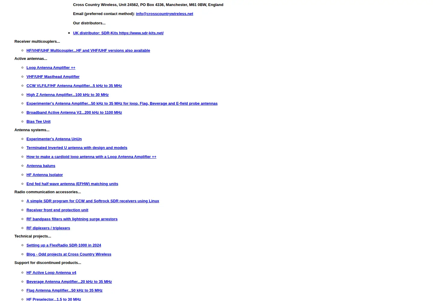 Captured homepage of crosscountrywireless.net in the current scan