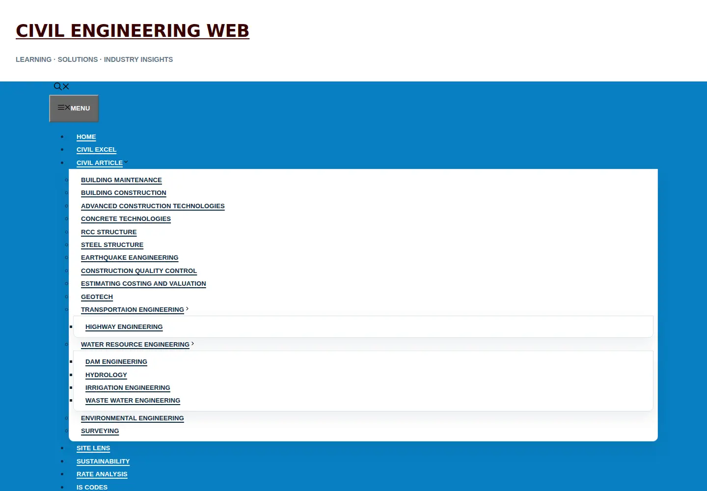 Screenshot of civilengineeringweb.com