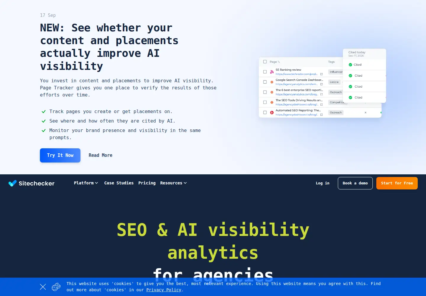 Screenshot of sitechecker.pro