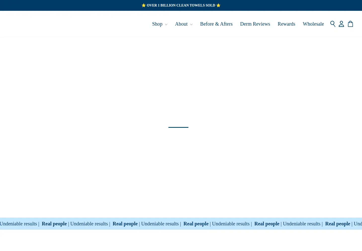 Screenshot of cleanskinclub.com