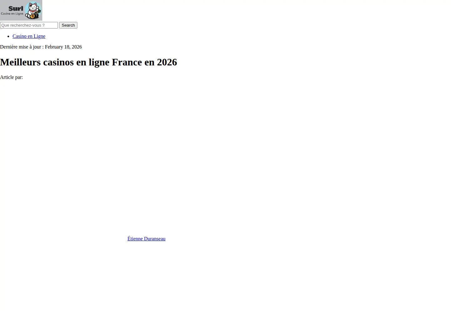 Captured homepage of surlmag.fr in the current scan