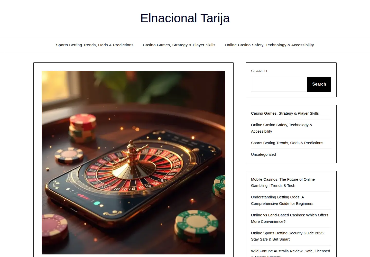 Screenshot of elnacionaltarija.com