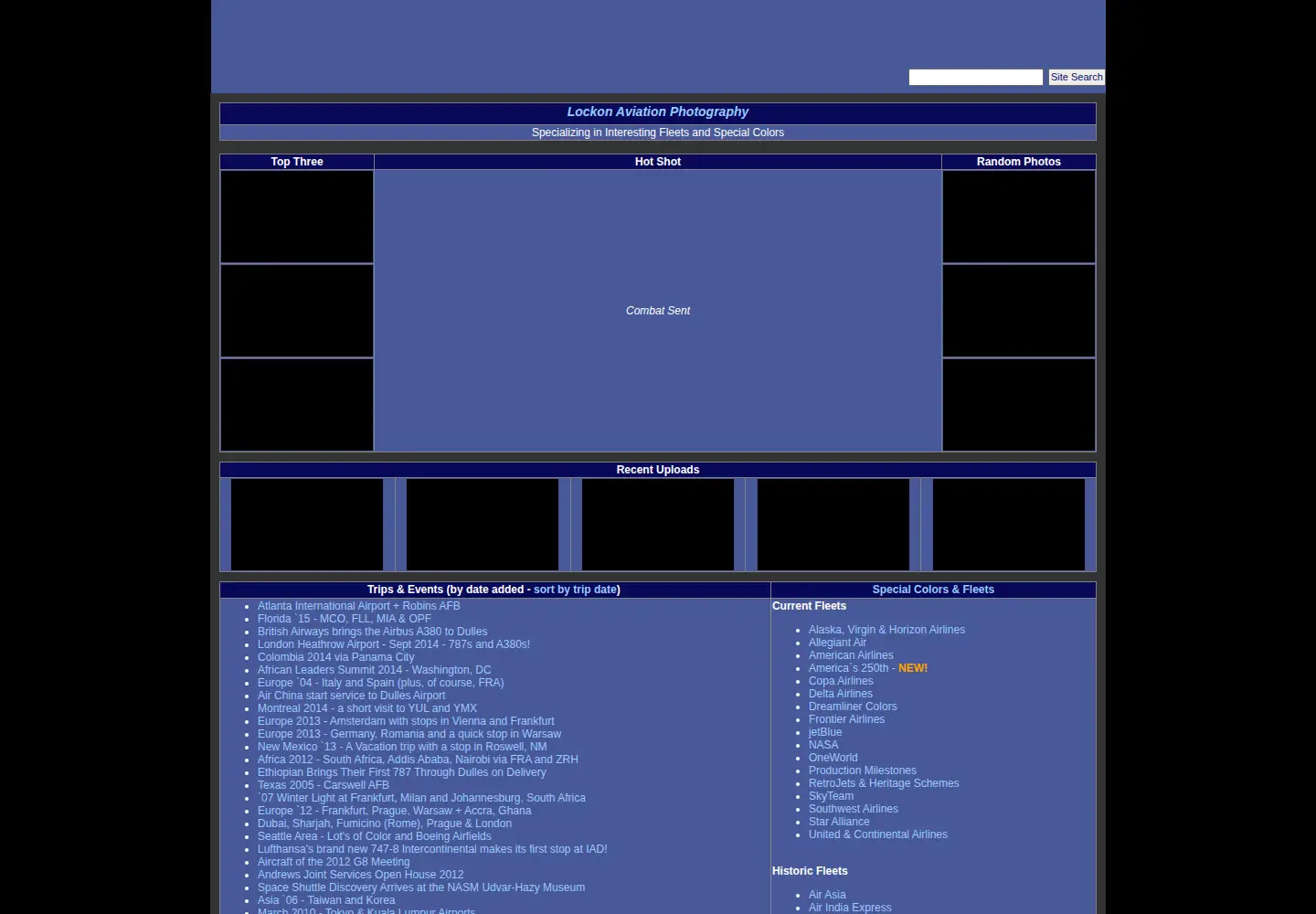 Screenshot of lockonaviation.net