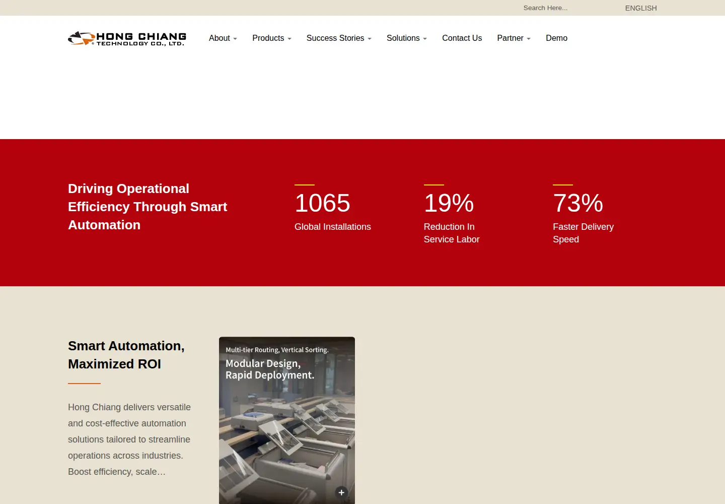 Screenshot of hong-chiang.com.tw