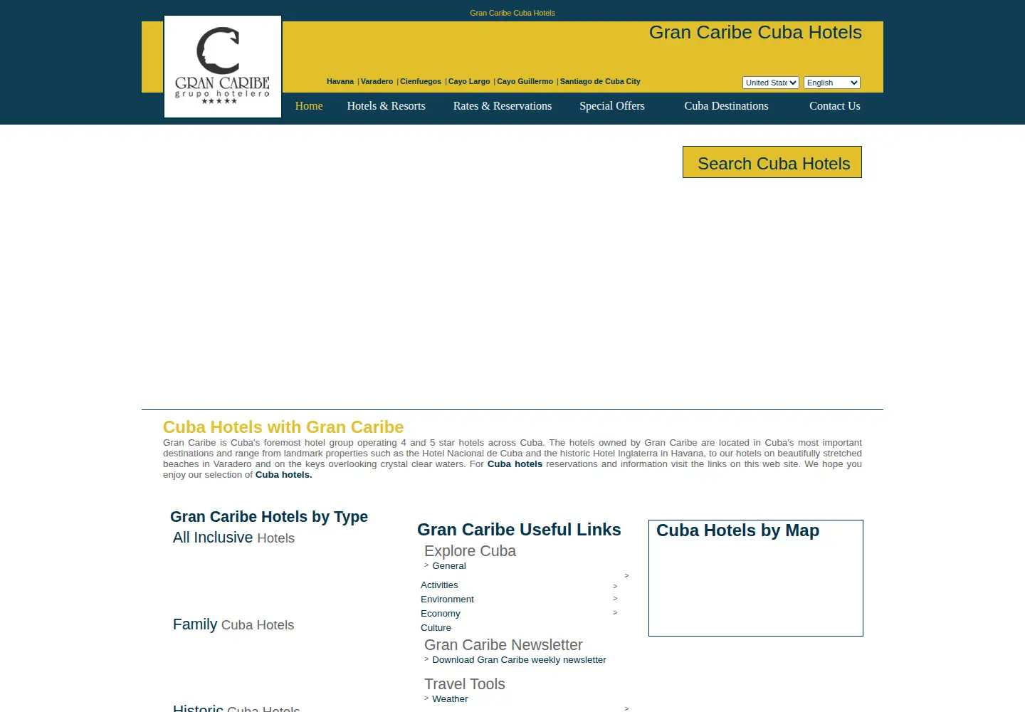 Screenshot of gran-caribe.com